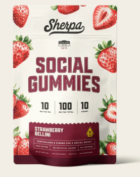 Sherpa Social Strawberry Bellini Gummies | 10mg D9